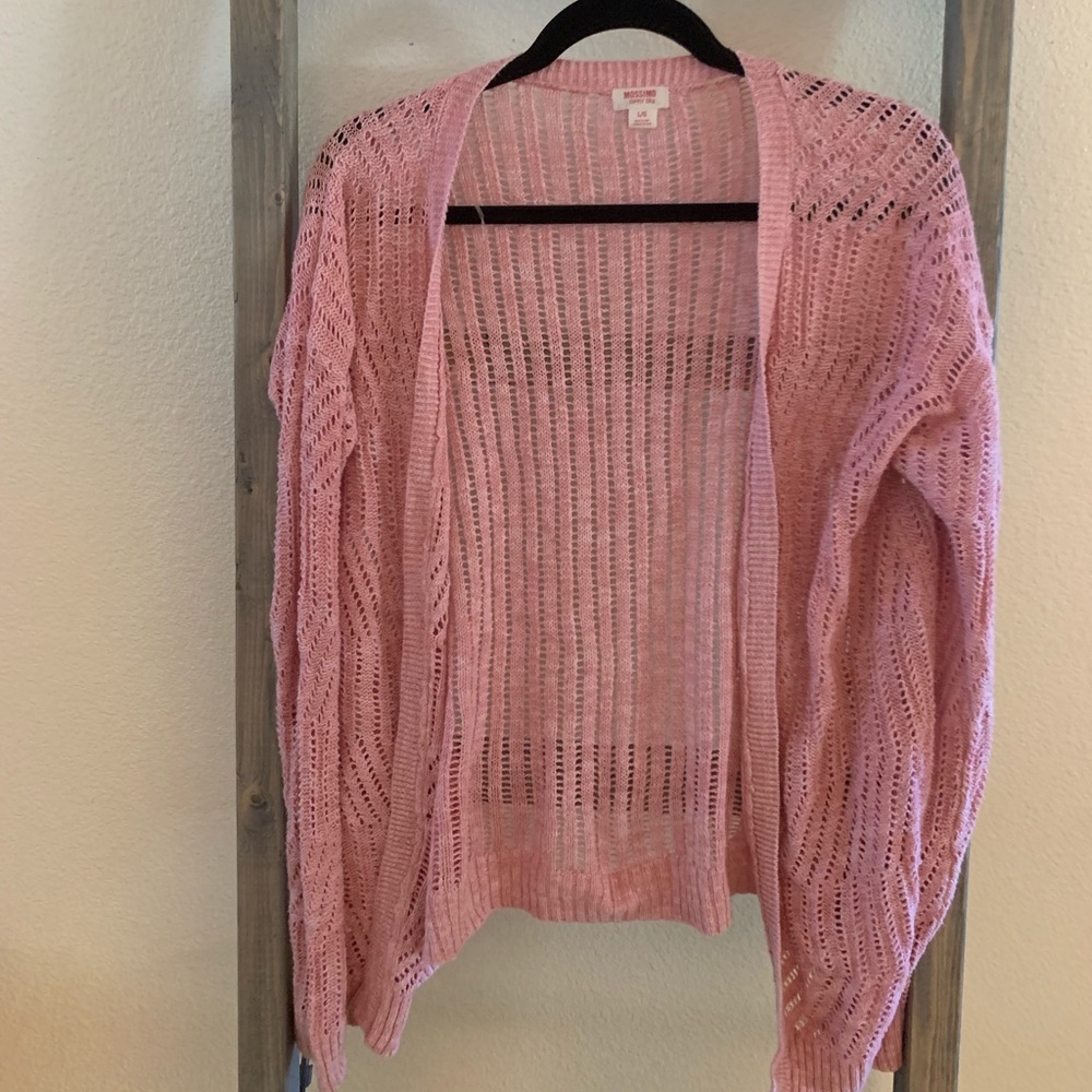 Light pink light weight cardigan